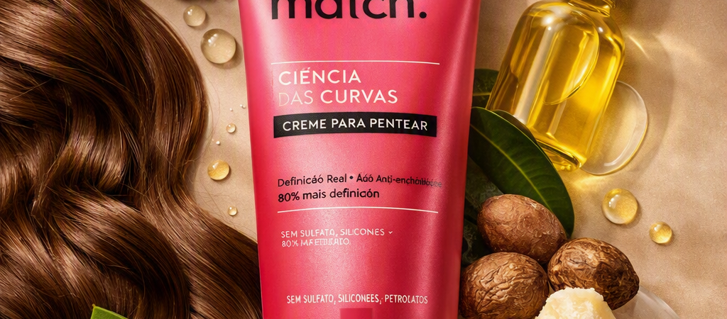 Match Ciência das Curvas: o creme para pentear que entrega definição real